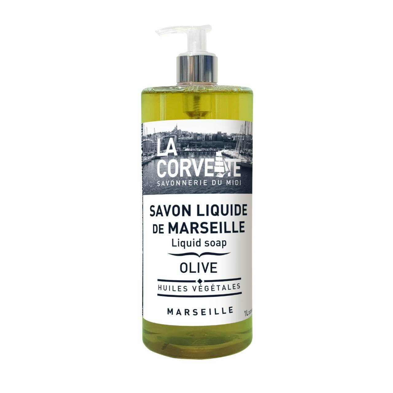 Savon liquide de Marseille OLIVE 1L